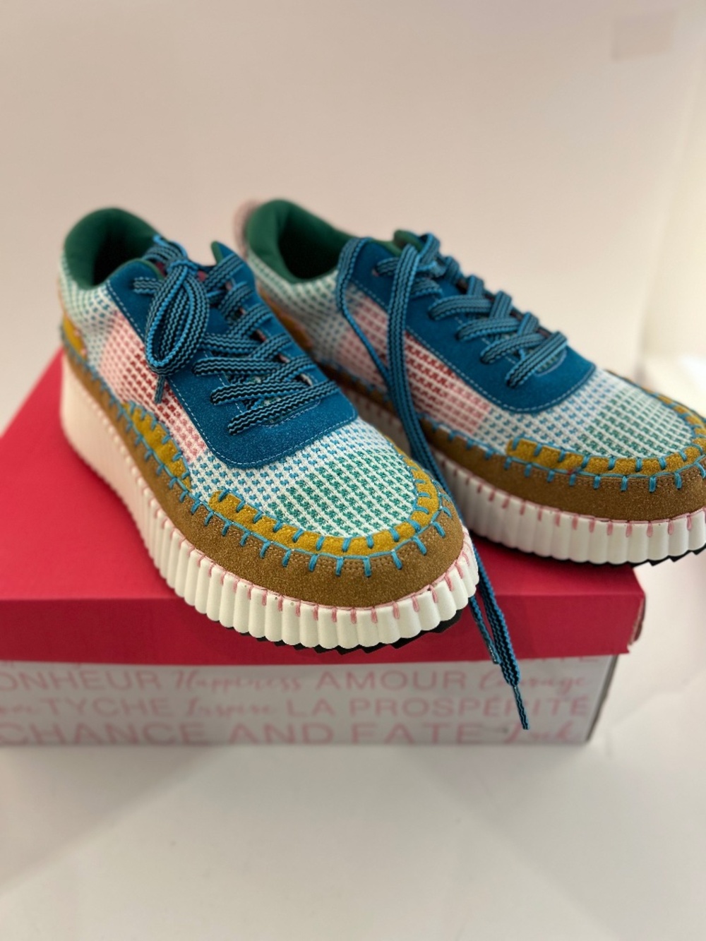 Tyche Sneak Away Platform Sneakers – Multicolor – Size 39 – BNIB